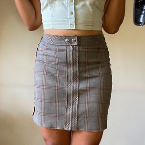 Plaid grey mini